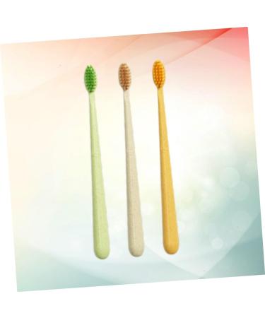Frcolor 3ST Eco-Friendly Toothbrushes | Comfortable Sustainable Dental Brushes with Small Head & Surprise Colors - Perfect for International Shipping - Buy Online on GoSupps.com