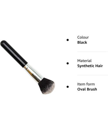 Makeup Brush Foundation Brush Flat Top Kabuki Brush Blender Perfect for Cream Liquid Concealer and Powder Make Up Black - Buy Online on GoSupps.com