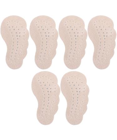 GLEAVI Compact Foot Pads Self-Adhesive High Heel Pads 3 Pairs Anti Slip Stickers for High Heels Heel Pad Pigskin Miss Front Feet Replaceable High Heel Pads High Heel Shoe Inserts