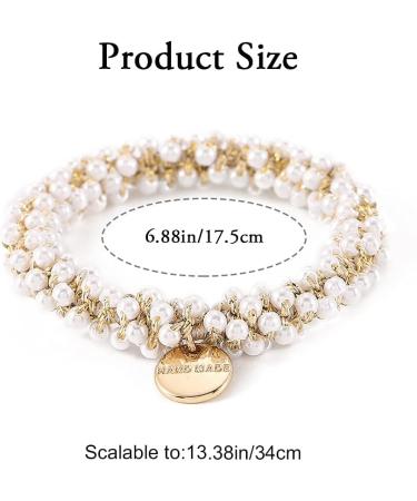 Runmi Hair Ties - 3 Pearl Hair Scrunchies for Women and Girls - Buy Online on GoSupps.com