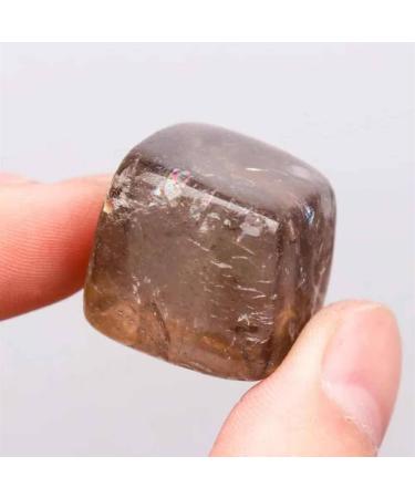 Natural Quartz Crystal 5pc 15mm-20mm Natural Smoky Quartz Cube Tumbles Stone Gift for Decoration Home Office Decor JIZTGEDM - Buy Online on GoSupps.com