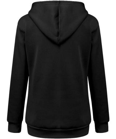 Womens Casual Animal Pouch Hoodie - Cat Carry Long Sleeve Pullover in Black - Buy Online on GoSupps.com