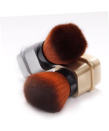 Didiseaon Nail Dust Brush Nail Cleaning Brush Puff Nail Display Stand Makeup Powder Brush Retractable Tube Brush Makeup Blush Highlighter Mineral Nylon Wool Travel Makeup Tools 8.2x3.3cm Silver - Buy Online on GoSupps.com