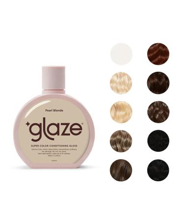 Glaze Super Color Conditioning Gloss 6.4fl.oz (2-3 Hair Treatments) Award Winning Hair Gloss Treatment & Semi-Permanent Hair Dye. No mix  no mess hair mask colorant - guaranteed results in 10 minutes Pearl Blonde