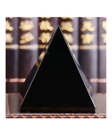 Crystal Rough Stone 1pcs Natural Arrival Black Obsidian Pyramid Crystal for Protection Home Desk Decoration Fengshui Balance Gemstone Decoration