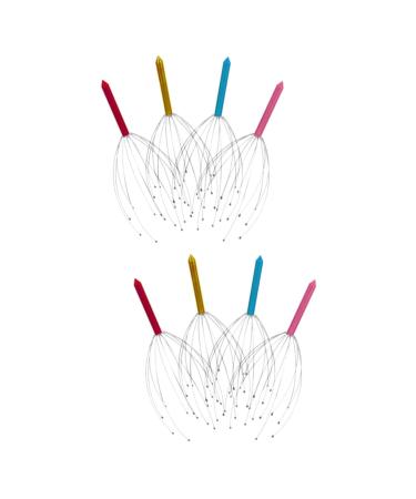 Healeved 8 STK head scratches for metal spatula Heading Tool Headgown massage clock head massager deep head gripper little toy scraping office claws massage