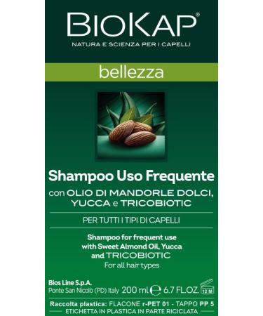  BIOKAP BIOKAP Frequent Use Shampoo with Tricobiotic with sweet almond oil for all hair types 200 ml - Buy Online on GoSupps.com
