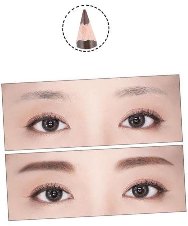 Didiseaon 4 Pcs Makeup Eyebrow Pencils Eyeshadow Pencil Waterproof Eyebrow Pencils with Brush Puff Head Wooden - Buy Online on GoSupps.com