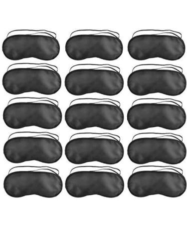 SKEMIX Pack of 40 Eye Mask Shade Cover Blindfold Night Sleeping with Nose Pad Blindfold Game Games Relax Cover Black