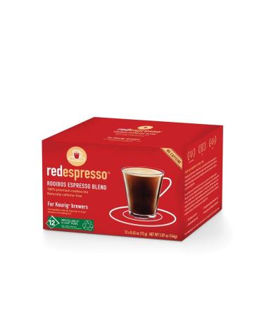 red espresso - Rooibos Tea K-Cups - Compatible With All Keurig Brewers - Natural, Antioxidant, Caffeine-Free, Pure Red Tea (12 K-Cups)