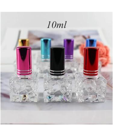 10pcs Sky Blue 10ml Glass Perfume Spray Bottles - Refillable Travel Atomizers for Makeup & Fragrance - Buy Online on GoSupps.com
