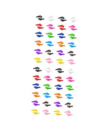 Uonlytech 48 pair of sports accessories Sports sunglasses Sports accessories glasses silicone ear handles ear gripping hooks glasses ear pads ear bract glasses slipproof ear pads 2.1x0.6cmx2Pcs such as shown