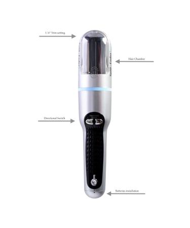 Split Ender Mini Cordless Hair Trimmer - Automatic Split End Remover for Dry, Damaged Hair - Blue - Buy Online on GoSupps.com