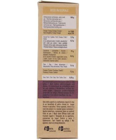  Alce Nero 3 x Alce Nero Riso Integrale Biologico Organic Whole Grain Rice 500g Italian Rice Organic Product - Buy Online on GoSupps.com