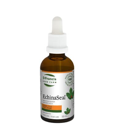 St. Francis Herb Farm Echinaseal Herbal Tincture | Infection Fighter Against Cold and Flu | Helps Relieve Sore Throats | Propolis | Wild Indigo | Goldenseal | 50mL