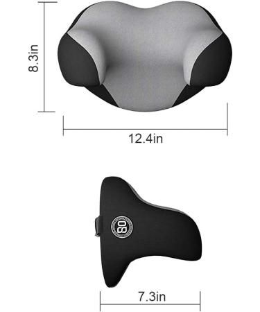 Dollox Memory Foam Headrest Pillow for Car Seat - Neck Pain Relief & Support for Sleeping and Resting - U-Shaped Ergonomic Design - Soft Travel Pillow - Buy Online on GoSupps.com