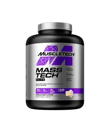 Muscletech Mass-tech Elite (3.2 kg) Gainers Perfect Protein/Carbohydrate Ratio, Pack of 1 11.03 liters