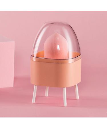 Fashion Pink Beauty Sponge Stand | Clear Dustproof Makeup Egg Holder & Storage Accessory - Buy Online on GoSupps.com