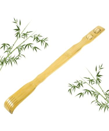 1pc Bamboo Wood Back Scratcher - Strong & Stable Traditional Wooden Back Massager for Ultimate Relaxation - Buy Online on GoSupps.com