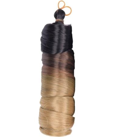 Curly Braiding Hair 24 Inch French Curls Synthetic Hair Extensions Curl French Crochet Braid Hair Synthetic Pre Stretched Bouncy Braid Hair Extensions 1pc Yellow - Buy Online on GoSupps.com