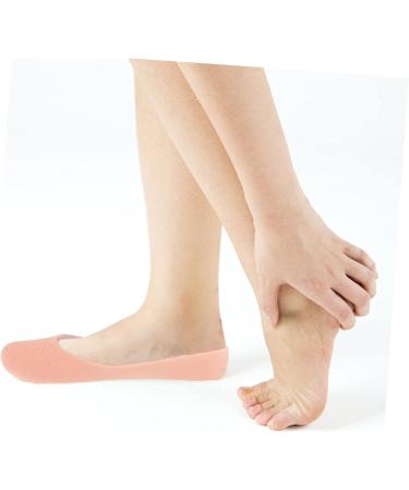 minkissy 4 Pairs Silicone Feet Spa Socks for Cracked Feet Cracked Socks Moisturising Foot Socks Foot Care Protector Plantar Socks Stretchy Gel Socks Silica Gel Socks Heel L 19.5X9.5X1.5CM - Buy Online on GoSupps.com