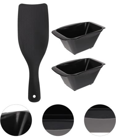 Minkissy 1 Set Hair Coloring Tools Hair Dying Cream Bowl Highlighting Board with Teeth Hair Colour Board Highlight Board for Hair Barber Salon Hairdressing Tools Modeling Abs Balance Board Black - Buy Online on GoSupps.com