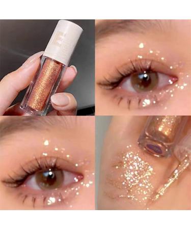 Go Ho Glitter Eyeshadow & Eyeliner Set - Diamond Sparkle Makeup Kit for Women - Korean Makeup 04 Champagne Bronze - Buy Online on GoSupps.com