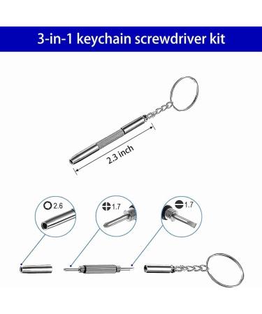 Dewedrt 5 in 1 Mini Screwdriver Glasses Screwdriver Magnetic Screwdriver Set for Watches Blue - Buy Online on GoSupps.com