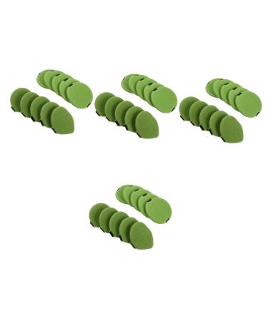 40 Pieces Makeup Puff Round Loose Applicator for Loose Powder Mixing Sponge Makeup Powder Puff Firm Air Hydrophilic Polyurethane Cosmetics Soak in Water