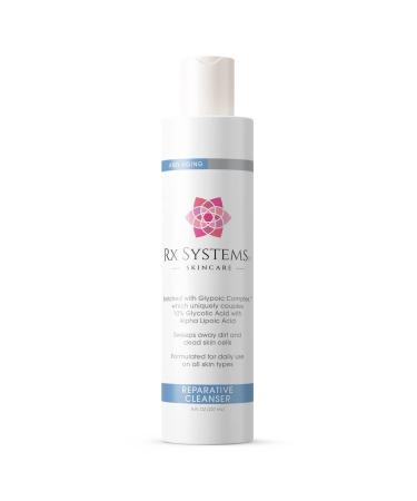 Rx Systems PF Reparative Facial Cleanser 8 oz Repairs Skin Clears away Oil and Dirt Build Up Prevents Acne and Clogged Pores