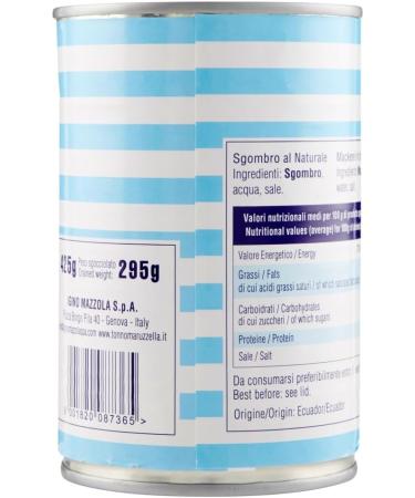  San Benedetto Capri Natural Sgombro Pack of 12 natural mackerel in a 425g can + 1 sachet of San Benedetto sugar-free lemon iced tea in a 330ml can - Buy Online on GoSupps.com