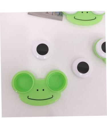 Cartoon Contact Lens Case Set - Frog Shape Animal Holder | 3PCS - Cute & Functional Lens Box for Travel - Buy Online on GoSupps.com