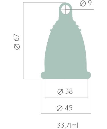 Selenacare Menstrual Cup - Washable Medical Silicone Period Cup Size L (33ml) with Cotton Storage Bag - Eco-Friendly & Comfortable - Buy Online on GoSupps.com