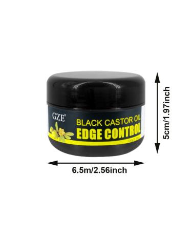 Black Castor Oil Extra Hold Gel for Braids Locs & Twists - Tame Frizz & Control Edges without Flaking - Hair Edge Booster with Coconut Oil for 4C Hair - Buy Online on GoSupps.com