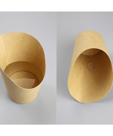 French Fries Paper Cups 100pcs Snacks Kraft Paper Cups Cones Trays Ice Cream Cups Holder Charcuterie Cups for All - Buy Online on GoSupps.com