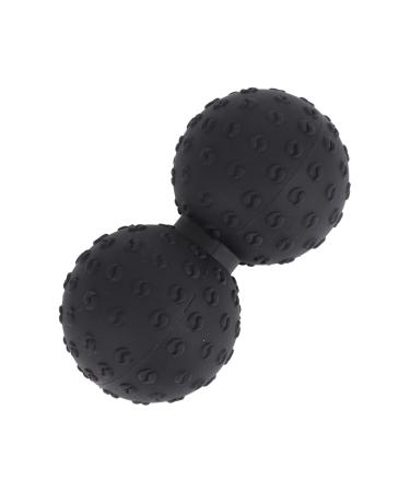 Sosoport Yoga massage ball Self-massage roller leg roller massage device Vibration massage body massage shoulder roll Massage device foam massage acuberic roller pebble gel the shoulder penalty black 12x6.3x6.3cm
