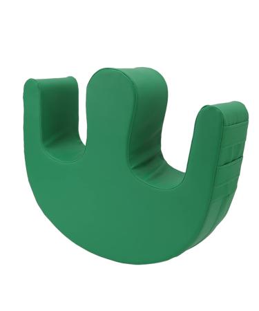 FockeTy patient user waterproof anti-decubitus 13cm thick U-shaped turning device PU leather senior user leg pillow for bedridden older patients (green)
