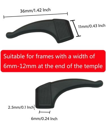 Anti-Slip Glasses Ear Hook - Black & White for Secure Fit | Shop Now! - Buy Online on GoSupps.com