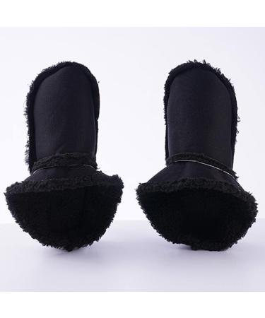 Pulunto Winter Fur Insoles for Crocs Clogs - Removable Furry Liners for Warmth and Comfort | Size 37-38, Black - Buy Online on GoSupps.com