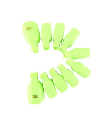 yueton Pack of 10 Reusable Toenail Nail Art Soak Off Cap Clip UV Gel Polish Remover Beauty Tool