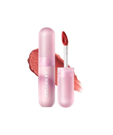 COLORKEY Velvety Mousse Fluffy Lip Mud (P103 Smoky Rosy)  Matte Lipstick Long Lasting Smooth Velvet Lip Stains Lip Tint Beauty Lips Makeup | Mud Texture  Sunset Warm Colors