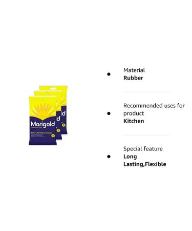 3 x Marigolds Extra Life Kitchen Gloves - Size Small | Durable Cleaning Gloves - Buy Online on GoSupps.com