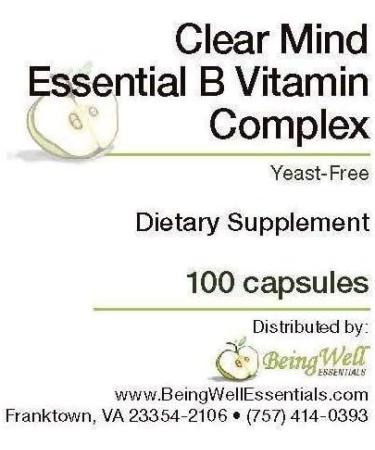Clear Mind Essential B Vitamin Complex - Yeast Free | Boost Mental Clarity - Buy Online on GoSupps.com