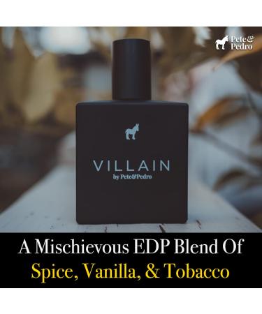 Pete & Pedro VILLAIN - Eau De Parfum | Inspired by T.Ford Tobacco & Vanille Fragrance - Tobacco and Vanilla with a Burst of Spice & Woods Men's Cologne | As Seen on Shark Tank 1.7 oz. c) VILLAIN edp - Buy Online on GoSupps.com