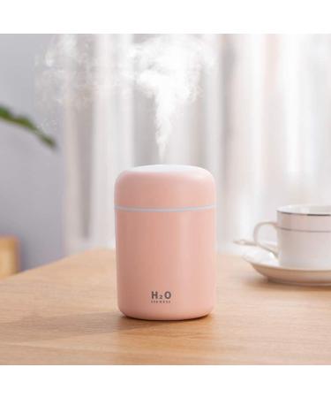 Colorful Mini Humidifier & Essential Oil Diffuser - USB Personal Desktop Humidifier for Car, Office, Bedroom - 2 Mist Modes (Pink) - Buy Online on GoSupps.com