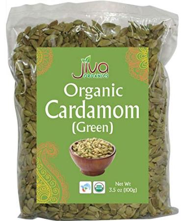 Jiva Organics Green Cardamom Whole -- 3.5 oz