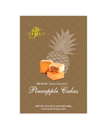 Isabell Pineapple Cake 10Piece Box, 16.9 Ounce