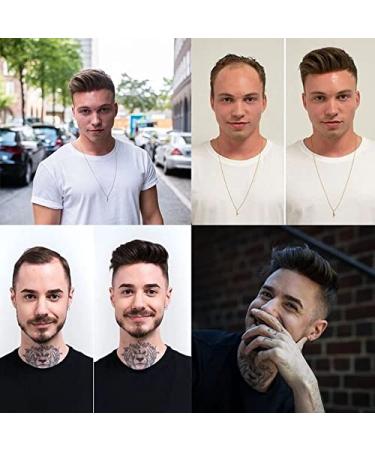 Real Hair Toupet for Men - YanaHair 0.04-0.06mm V-Loop PU Thin Skin Hair System | European Real Hair Wig - Black & Gray (10x8) - Buy Online on GoSupps.com