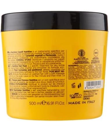 Vitalcare | Nutritive - Nourishing and Restructuring Hair Mask Treatment for Dry and Dull Hair with Vegetable Ceramides and Panthenol 4 x 500 ml - Buy Online on GoSupps.com