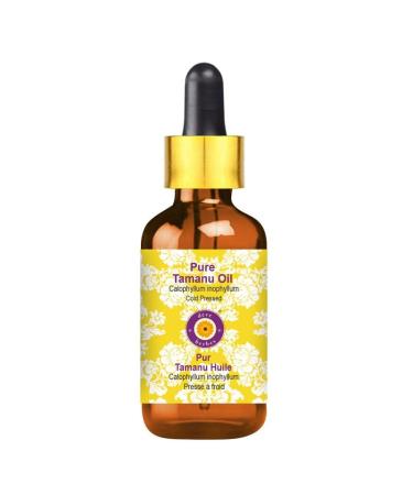 Dev Herbes Pure Tamanu Oil (Calophyllum inophyllum) with glass dripper natural therapeutic quality cold -pressed 30ml (1 oz) 30 ml (1 Pack)